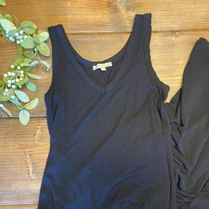 Joan Vass black maxi dress